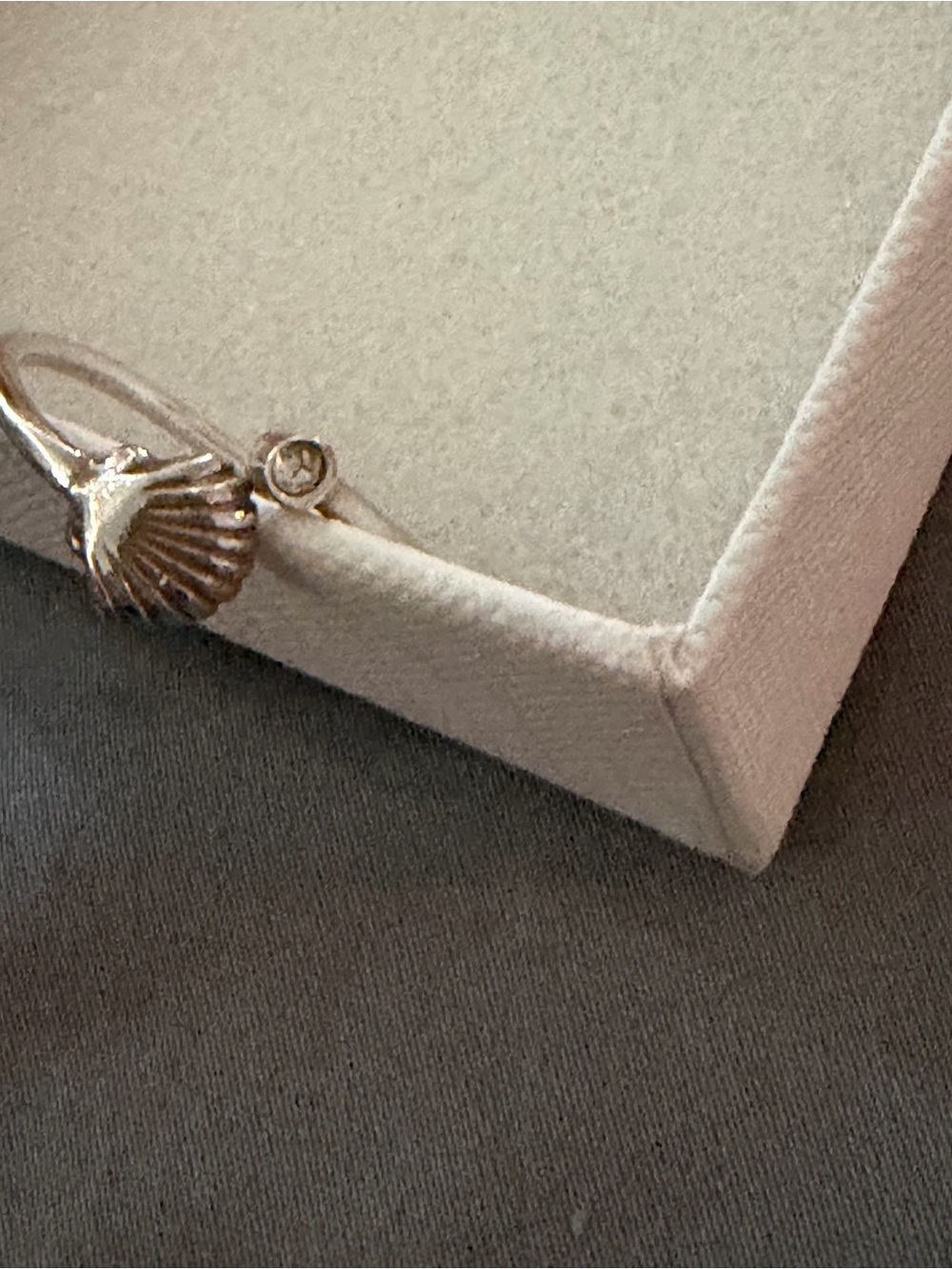 Sterling Silver Shell Open Ring in Silver - Picture 2 of 5
